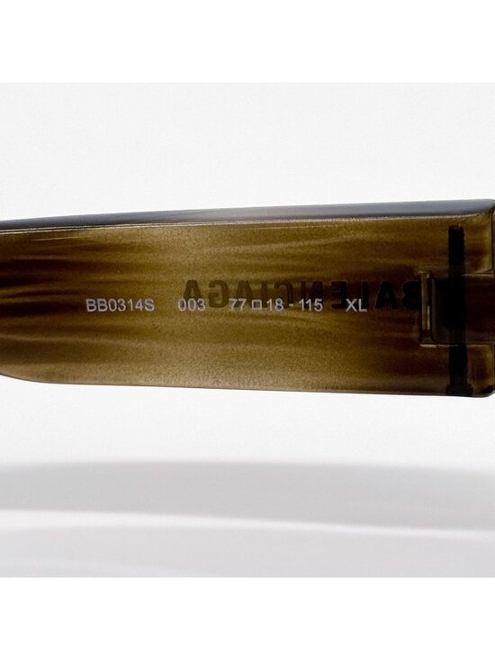 NEW BALENCIAGA BB0314S 003 SUNGLASSES HAVANA/BRONZE GEOMETRIC UNISEX EYEWEAR
